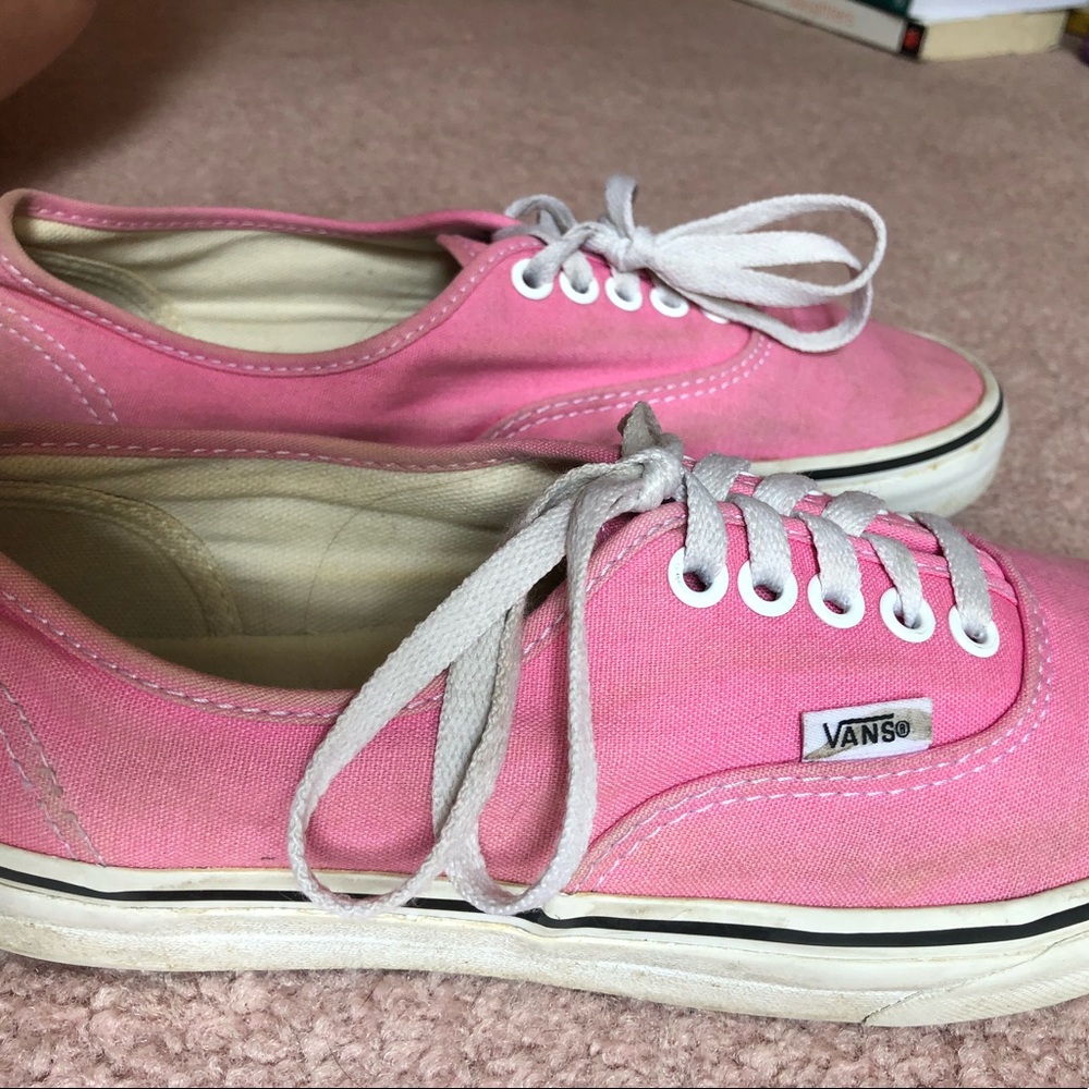VANS Pink Canvas Sneakers